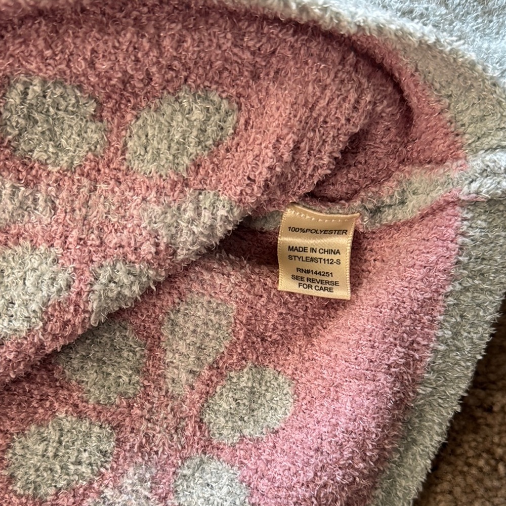 Sincerely Jules Pink and Gray Crew Neck Sweater - Picture 3 of 3